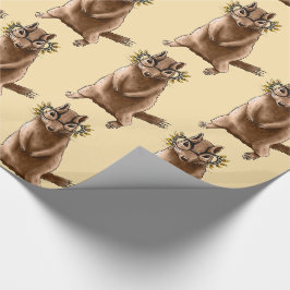Papel De Presente Engraçado Chipmunk Squirrel Geek Arte Animal