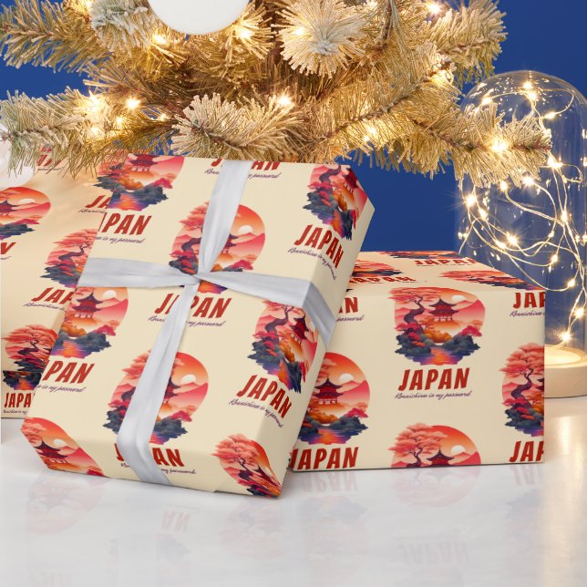 Papel De Presente Engraçado Japão Humor Sunset Landscape Scenery (Feriados)