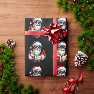Papel De Presente Engraçado Seis Sete 6 7 Meme Papai Noel Natal
