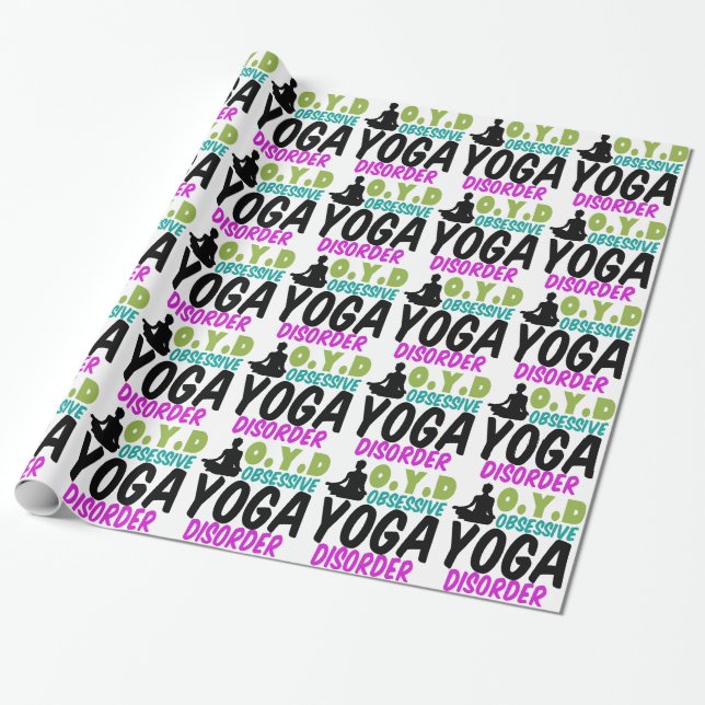 Papel De Presente Engraçado Yoga (Desenrolado)