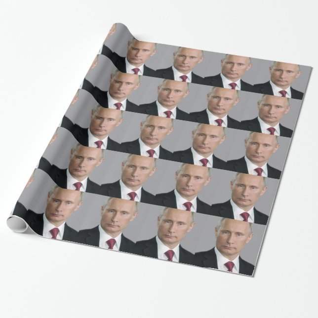 Papel De Presente Engrenagem de Vladimir Putin (Desenrolado)