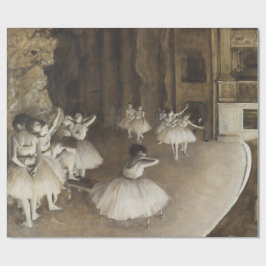Papel De Presente Ensaio do balé no palco Edgar Degas