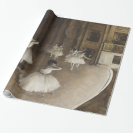 Papel De Presente Ensaio do balé no palco Edgar Degas