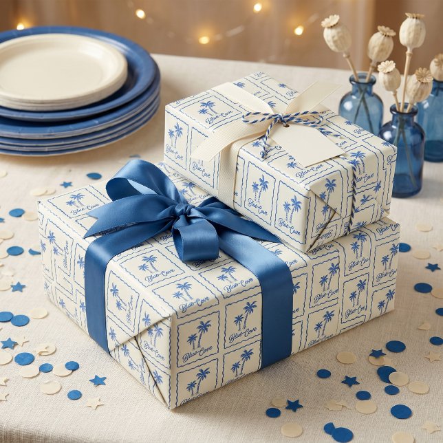Papel De Presente Enseada Azul (Criador carregado)