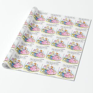 Papel De Presente Ensine-me a Ler Sátira Papai Engraçado
