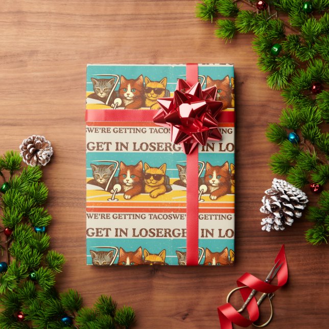 Papel De Presente Entra-te, estamos a apanhar tacos (Presente de Natal)
