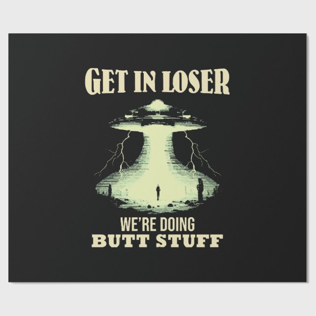 Papel De Presente Entre no perdedor - Estamos fazendo coisas de Bumb (Aberto)