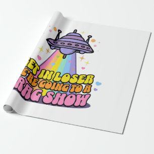 Papel De Presente Entre Perdedor Vamos a um Show de Dragão OVNI