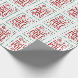 Papel De Presente Entrega Expressa da Cláusula de Natal