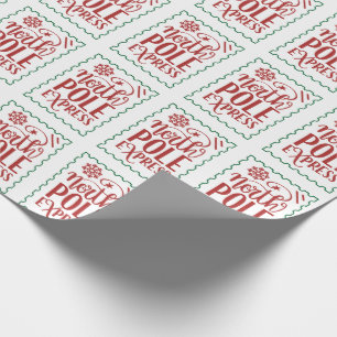 Papel De Presente Entrega Expressa da Cláusula de Natal