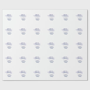 Papel De Presente envelhecido à perfeição 50º aniversário balão azul