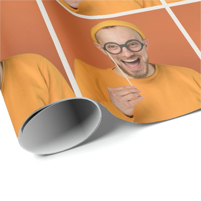 Papel De Presente Envio de Selfie de Foto Engraçada (Ponta do rolo)