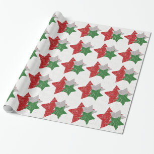 Papel De Presente Envoltório das estrelas do Natal