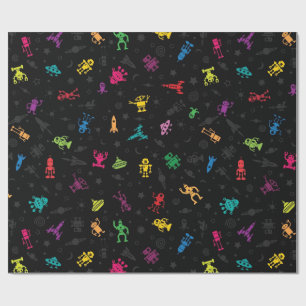 Papel De Presente Envoltório do robô