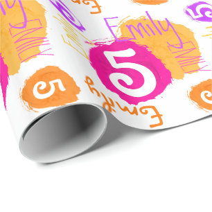 Papel De Presente Envoltório personalizado da solha da pintura do