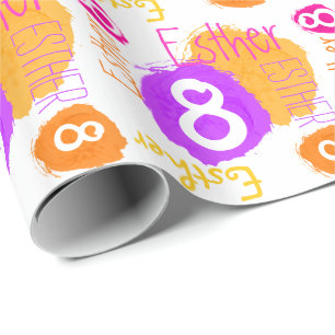 Papel De Presente Envoltório personalizado da solha da pintura do