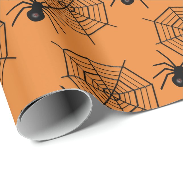 Papel De Presente Envoltório telhado do partido do Dia das Bruxas da (Ponta do rolo)