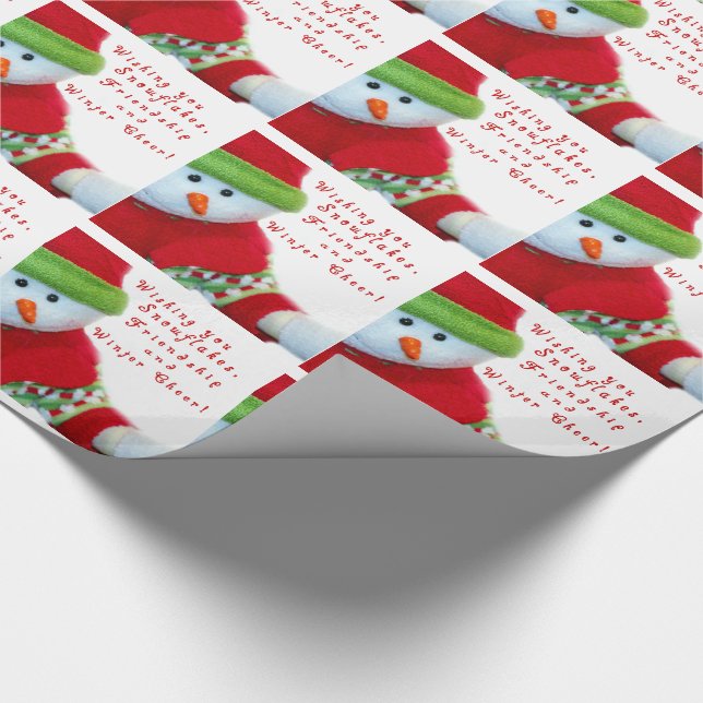 Papel De Presente Envolvimento do Presente de Natal/Neve e Animação  (Ponta)