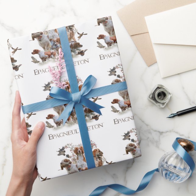 Papel De Presente Epagneul Breton, Bretanha Spaniel (Presentear)