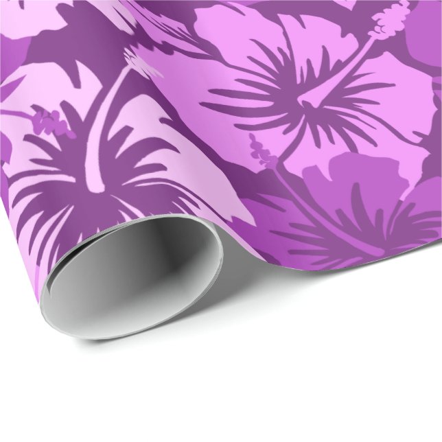 Papel De Presente Epic Hibiscus Floral Hawaiian Wrappaper (Ponta do rolo)