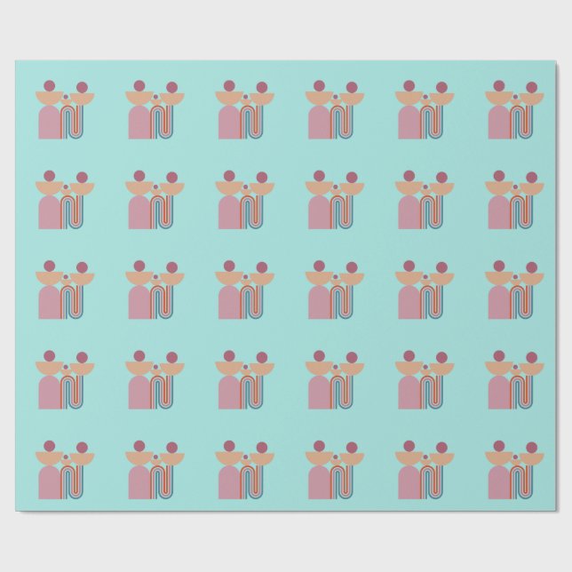 Papel De Presente Equilíbrio – Arte em Poster Enquadrada com Estétic (Aberto)