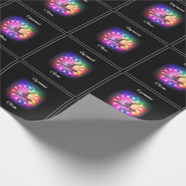 Papel De Presente Equilíbrio de ginástica feminina personalizado