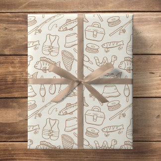 Papel De Presente Equipamento de Pesca Infantil Pescador de Peixes C