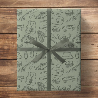 Papel De Presente Equipamento de Pesca Infantil Pescador de Peixes T