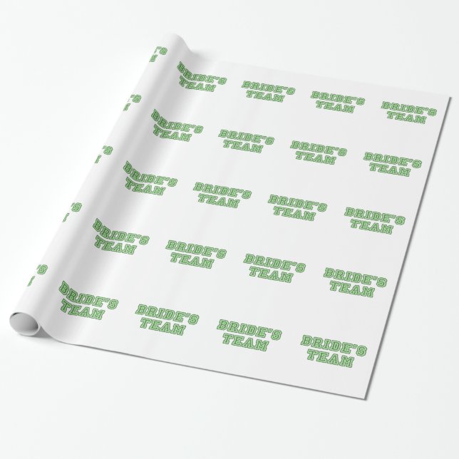Papel De Presente Equipe da noiva (Desenrolado)