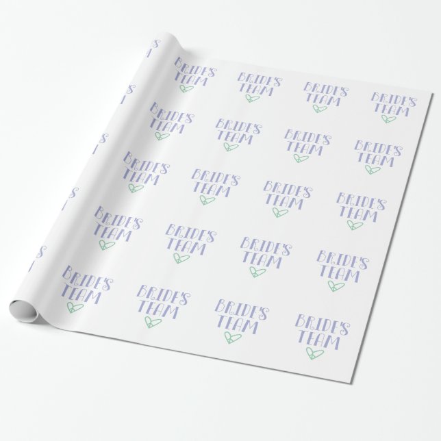 Papel De Presente Equipe da noiva (Desenrolado)