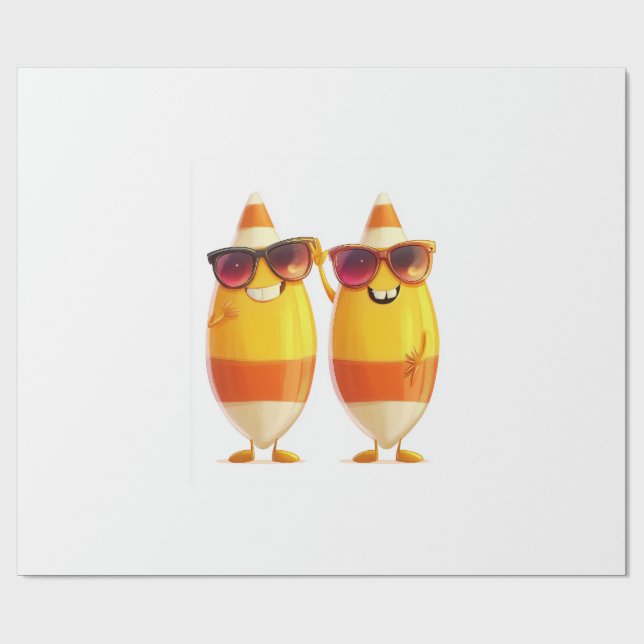 Papel De Presente Equipe do Candy Corn (Aberto)