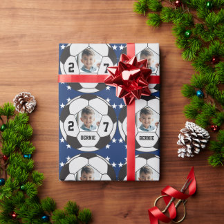 Papel De Presente Equipe esportiva de jogador de futebol personaliza