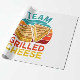 Papel De Presente Equipe Gelada De Sanduíche Engraçado De Queijo Eng