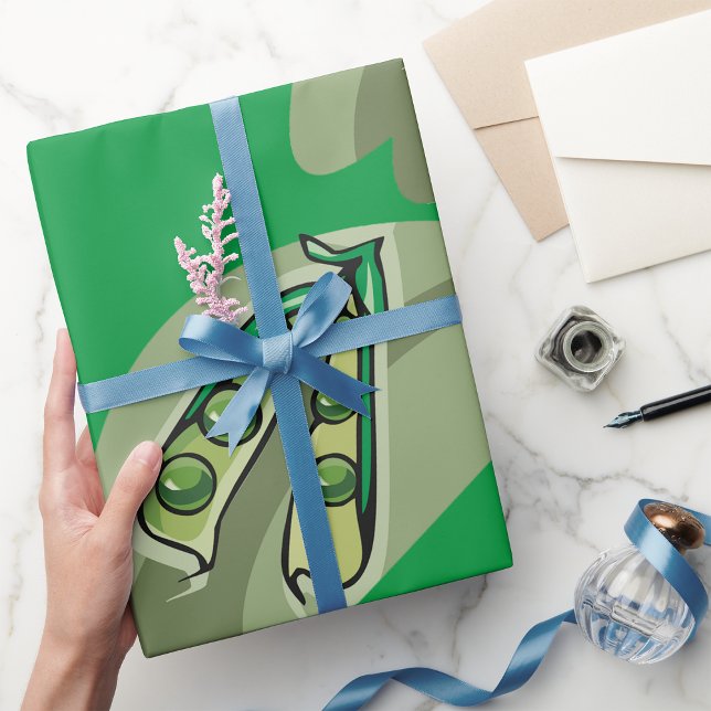 Papel De Presente Ervilhas Num Pod (Criador carregado)