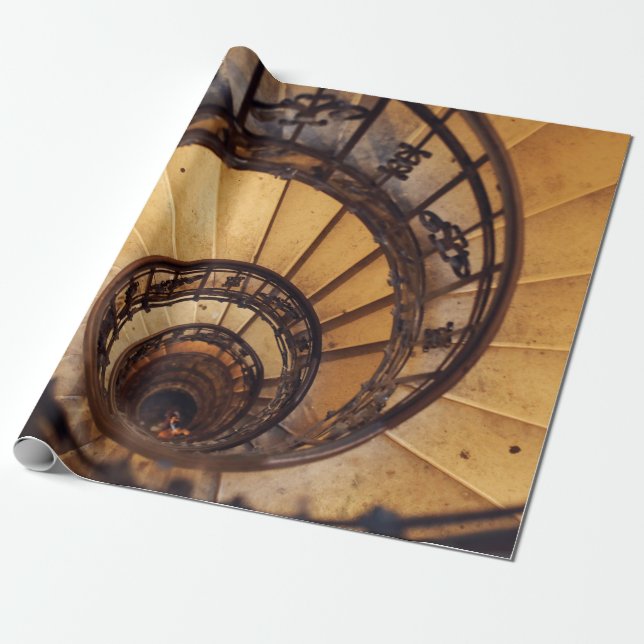 Papel De Presente Escada espiral escada escada escada antiga escada  (Desenrolado)