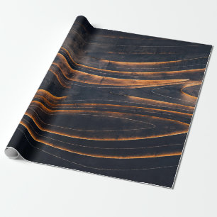 Papel De Presente Escadas espirais pretas e castanhas