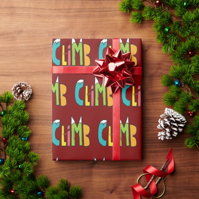Papel De Presente Escalada (Presente de Natal)