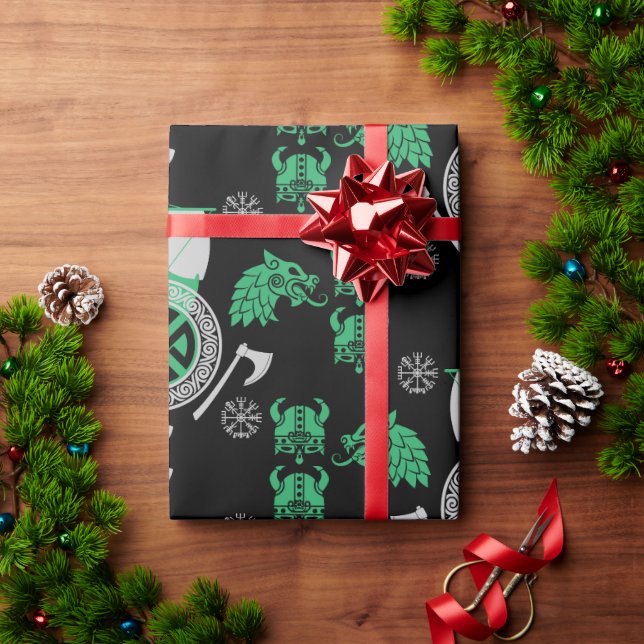 Papel De Presente Escandinávia Viking Norsêmen Home Decor (Presente de Natal)