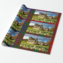 Escocês Clan Fraser Castle Tartan Wrappaper