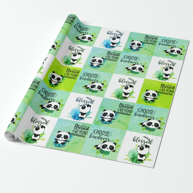 Papel De Presente Escolha bondade, abençoada além da medida, abençoa (Desenrolado)