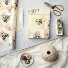 Papel De Presente Escolha Feliz; Escolha a Alegria; Mas Reze