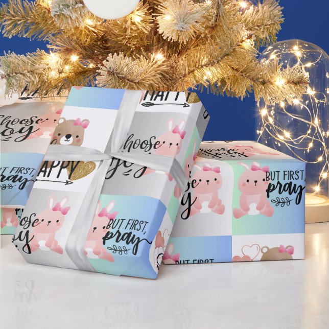 Papel De Presente Escolha Joy; Escolha Happy, Mas Reze O Papel De Mo (Feriados)