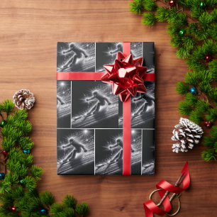 Papel De Presente Escória De descida Com Trilhos Leves