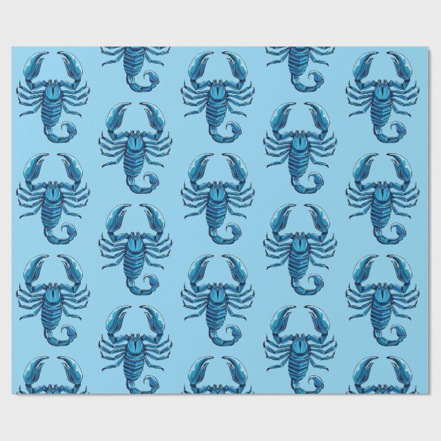 Papel De Presente Escorpião (Aberto)