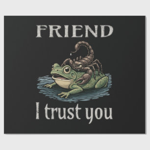 Papel De Presente Escorpião e Sapo - Amigo, Eu Confio em Você