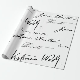 Papel De Presente Escritores das mulheres