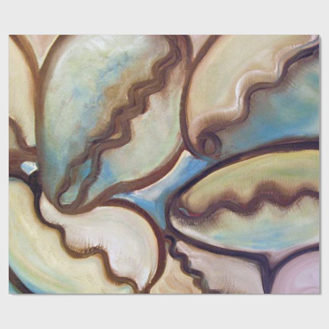 Papel De Presente Escudos do Cowrie (Aberto)