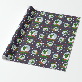 Papel De Presente Esferas de Neve do Boneco de Neve