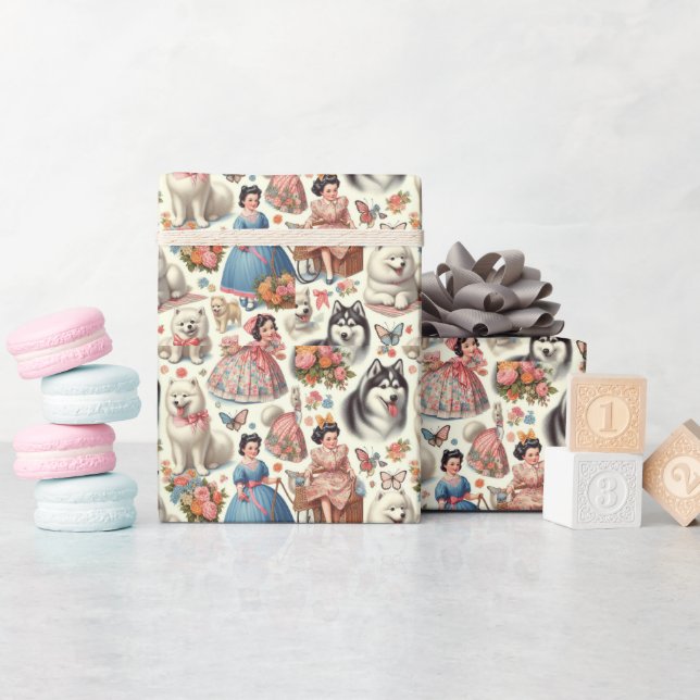 Papel De Presente Eskimo Americano Bonito sem Seiva (Chá de bebê)