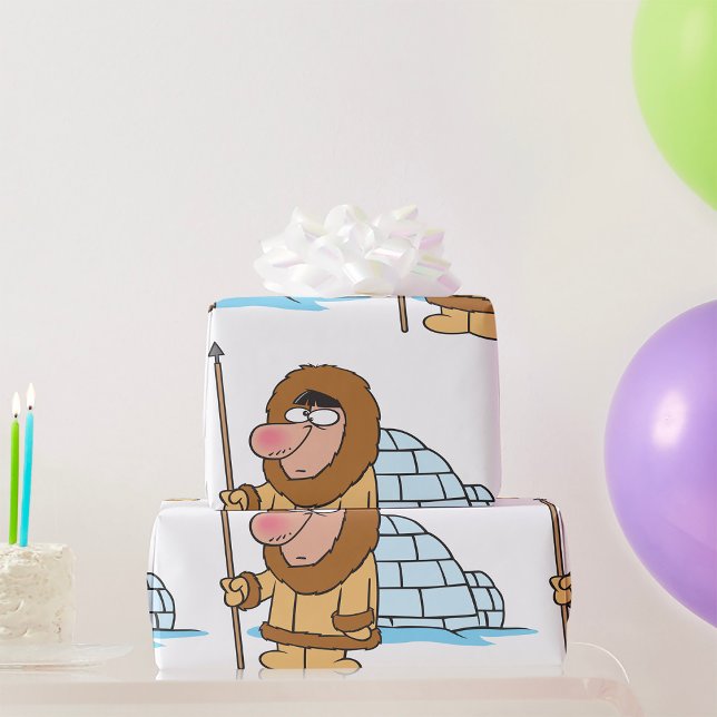Papel De Presente Eskimo E Papel De Envolvimento Igloo (Criador carregado)